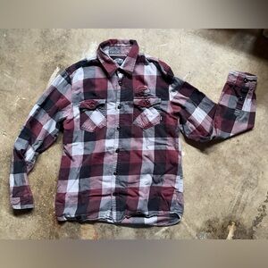 Vans Red and Black Plaid Shirt